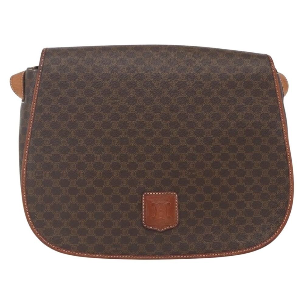 Celine Macadam Shoulder Bag Brown